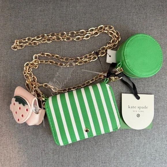 Stripe Mini Crossbody Bag - kate spade new york x Target Green/White Bags